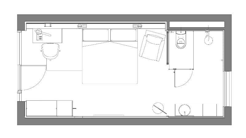 Hotel Zagame'S House Melbourne Zewnętrze zdjęcie A plan of a typical studio apartment